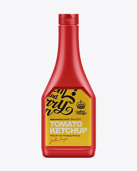 Download 730g Ketchup Squeeze Bottle Mockup